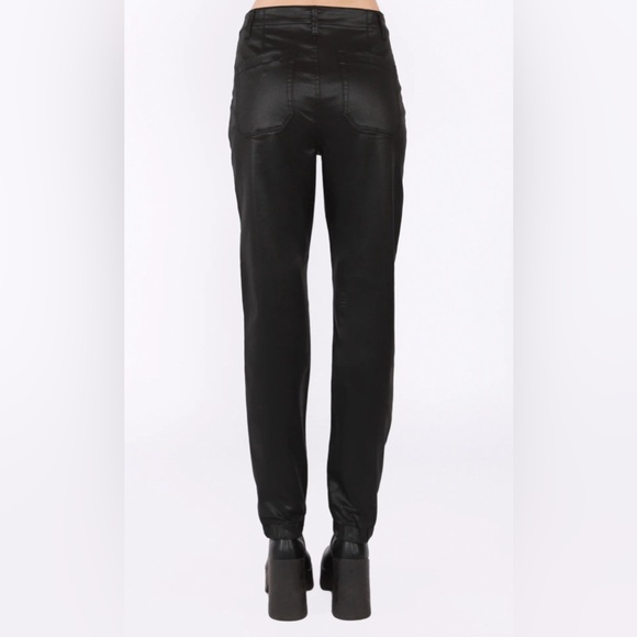NWT DEX Sofia High Rise Coated Jogger - Black - Picture 2 of 8